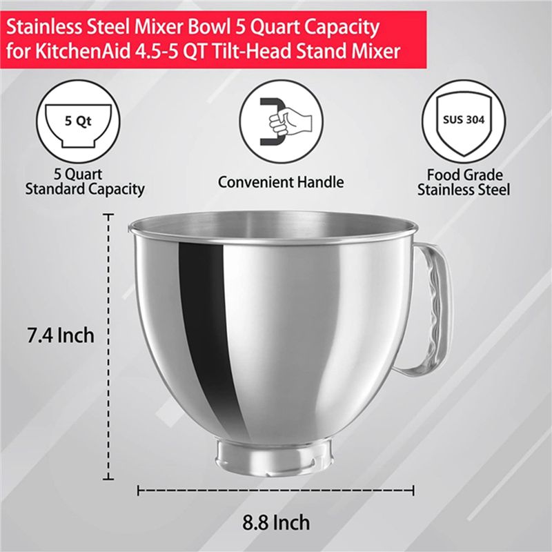 A21T – miska ze stali nierdzew – Kitchenaid Mixer Artisan 5Qt recenzja i cena